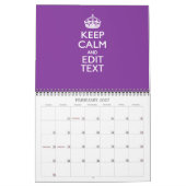 Maandelijks Gezegde HOUD RUSTIG Jouw tekst 2025 Kalender (Feb 2027)