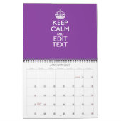 Maandelijks Gezegde HOUD RUSTIG Jouw tekst 2025 Kalender (Jan 2027)