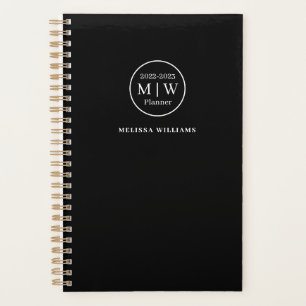 Maandelijks Maandelijks Maandelijks Elegant Black  Planner
