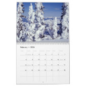 Maandelijks Natuur Yellowstone Landschap Verenigde Kalender (Feb 2026)