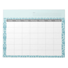 Maandelijks Notitieblok voor de planning van de Da