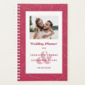 Maandelijks op maat gemaakte foto Modern Magenta R Planner (Voorkant)