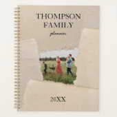 Maandelijks op maat gemaakte foto van papier planner (Voorkant)