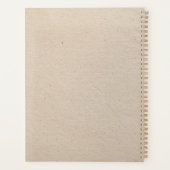 Maandelijks op maat gemaakte foto van  papier planner (Achterkant)