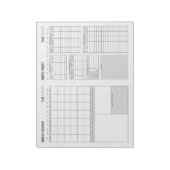 Maandelijks overzicht en Maandelijks Notitieblok (Linkerzijde)