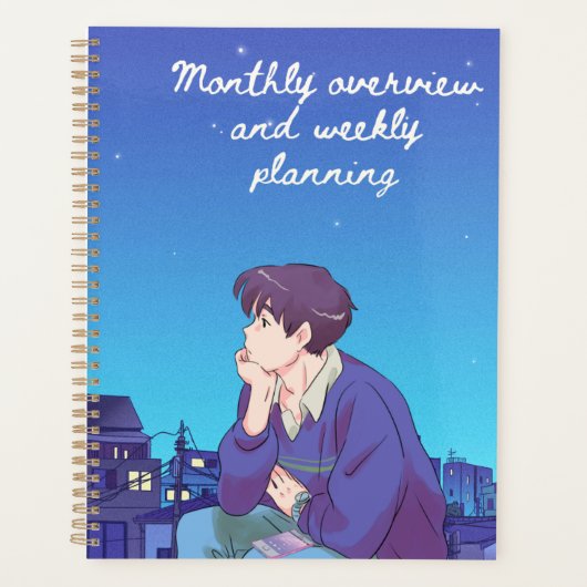 maandelijks overzicht en wekelijkse planning planner (Voorkant)