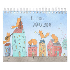 Maandelijks Waterverf faxen illustratie Kalender