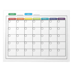 Maandelijkse agenda-laptop notitieblok