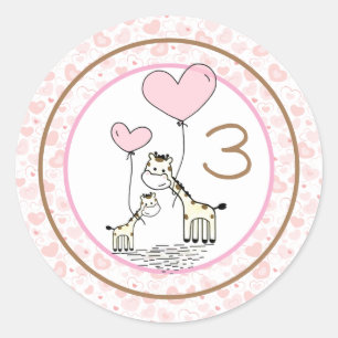 Maandelijkse Baby mijlpaal Ronde Sticker