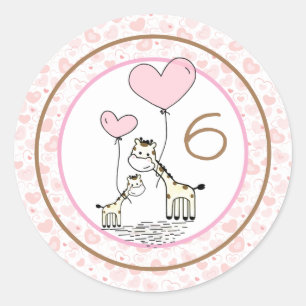 Maandelijkse baby mijlpaal ronde sticker