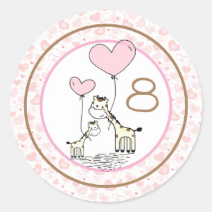 Maandelijkse Baby mijlpaal Ronde Sticker