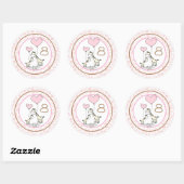 Maandelijkse Baby mijlpaal Ronde Sticker (Vel)