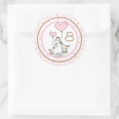 Maandelijkse Baby mijlpaal Ronde Sticker (Tas)