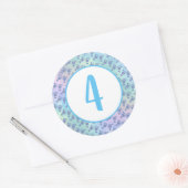 Maandelijkse Baby mijlpaal Ronde Sticker (Envelop)
