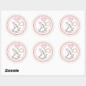 Maandelijkse Baby mijlpaal Ronde Sticker (Vel)