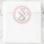 Maandelijkse Baby mijlpaal Ronde Sticker (Tas)