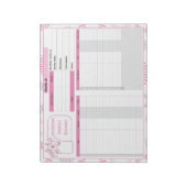 Maandelijkse begroting en Bill Tracker Notitieblok (Linkerzijde)