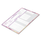 Maandelijkse begroting en Bill Tracker Paars Yello Notitieblok (Schuin)