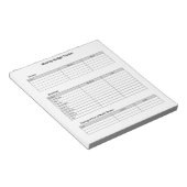 Maandelijkse begrotingsteller notitieblok (Schuin)