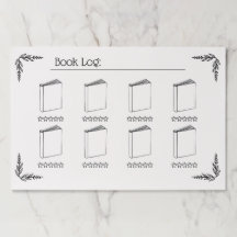 Maandelijkse Boek Log Tracker Boekboek Ivoor