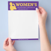 Maandelijkse brochure Sjabloon vrouwengeschiedenis (Hand)