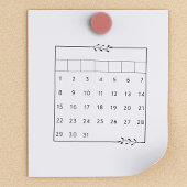 Maandelijkse bullet journaal kalender gewoonte tra rubberstempel