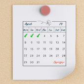 Maandelijkse bullet journaal kalender gewoonte tra rubberstempel