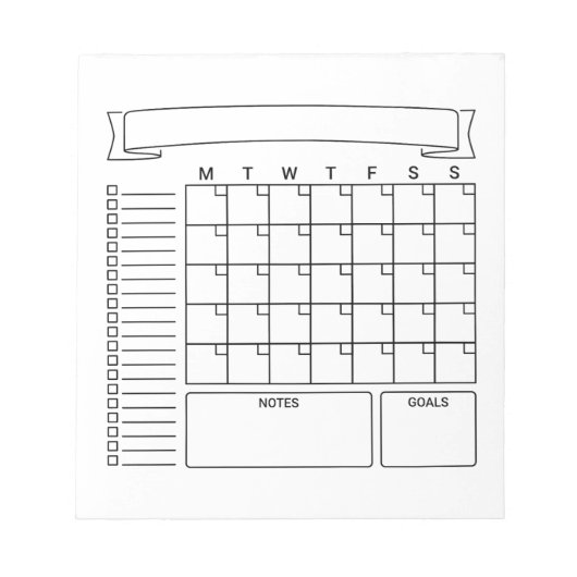 Maandelijkse Bullet Journal Planner Notitieblokken (Voorkant)