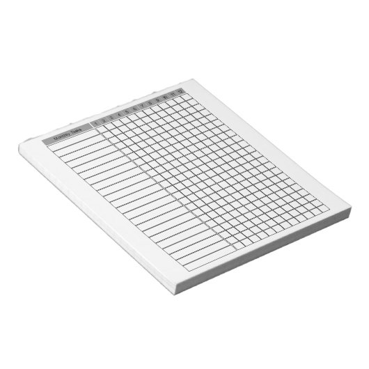 Maandelijkse checklist Planner Notitieblok (Schuin)