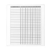 Maandelijkse checklist Planner Notitieblok (Voorkant)