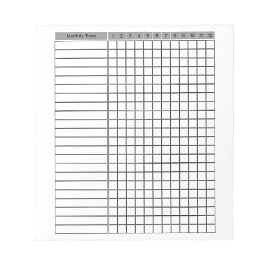 Maandelijkse checklist Planner Notitieblok (Voorkant)