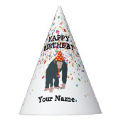 Maandelijkse Chimpanzee-partydieren Feesthoedjes (Voorkant)