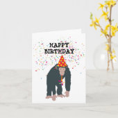 Maandelijkse Chimpanzee-partydieren Kaart (Gele Bloem)