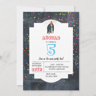 Maandelijkse Chimpanzee-partydieren Kaart