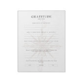 Maandelijkse dankbaarheid Hoogtepunten & Voorbeeld Notitieblok (Linkerzijde)