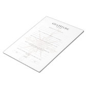 Maandelijkse dankbaarheid Hoogtepunten & Voorbeeld Notitieblok (Schuin)