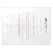 Maandelijkse dankbaarheid Hoogtepunten & Voorbeeld Notitieblok (Voorkant)