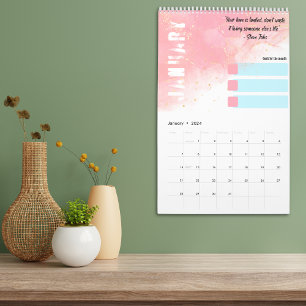 Maandelijkse doelen Motivatie offertes behalen 202 Kalender