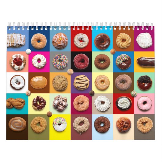 Maandelijkse Donuts Wall Agenda Kalender (Hoes)