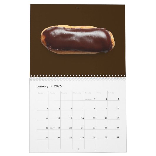 Maandelijkse Donuts Wall Agenda Kalender (Jan 2026)