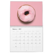 Maandelijkse Donuts Wall Agenda Kalender (Feb 2027)
