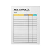 Maandelijkse factuur tracker notitieblok (Linkerzijde)