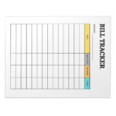 Maandelijkse factuur tracker notitieblok (Voorkant)
