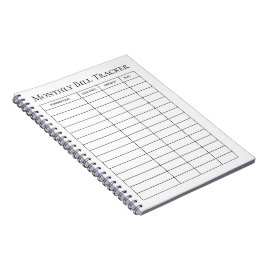 Maandelijkse factuur tracker notitieboek