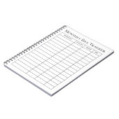 Maandelijkse factuur tracker notitieboek (Linkerzijde)
