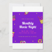 Maandelijkse filmnacht kaart (Voorkant)