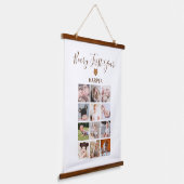 Maandelijkse foto Baby eerste jaar Hangend Wandkleed (Gebogen)