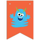 Maandelijkse foto banner klein monster 1e verjaard (Tweede vlag)