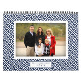 Maandelijkse foto Preppy Pattern Kalender (Hoes)