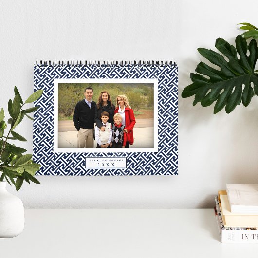 Maandelijkse foto Preppy Pattern Kalender